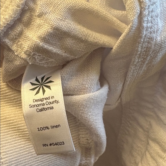 Athleta cabo linen wide leg pants white 12T - Picture 4 of 7